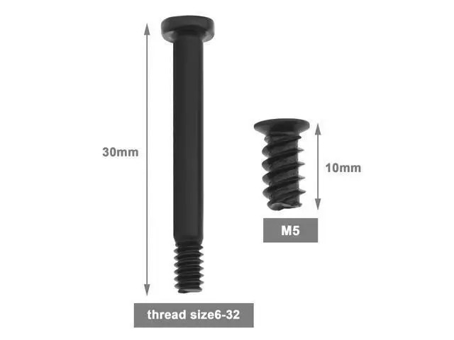 Alt view image 4 of 7 - The Lord of the Tools 100PCS Computer Case Fan Screws Kit PC Fan Screws Housing Radiator Screws Computer Chassis Fan Components 50PCS #6-32x30mm & 50PCS M5x10mm Black