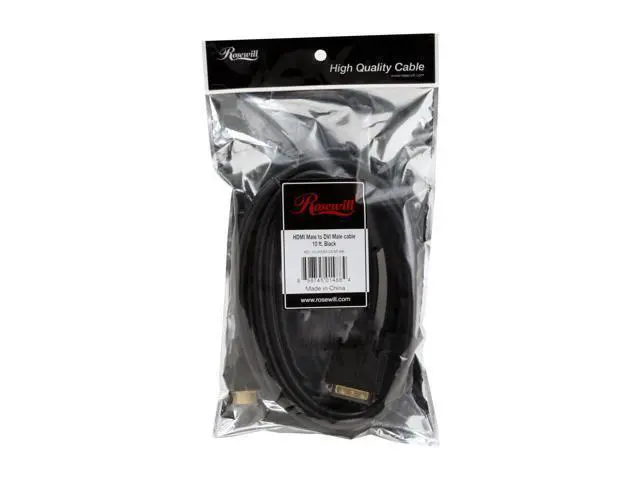 Alt view image 2 of 3 - DIXSG RC-10-HDM-DVM-BK - 10-Foot HDMI to DVI Cable (24 + 1-Pin)