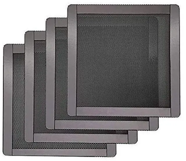 Main image of 120Mm Pc Computer Case Fan Magnetic Dust Filter Screen Dustproof Case Cover, Ultra Fine Pvc Mesh, Black Color - 4 Pack