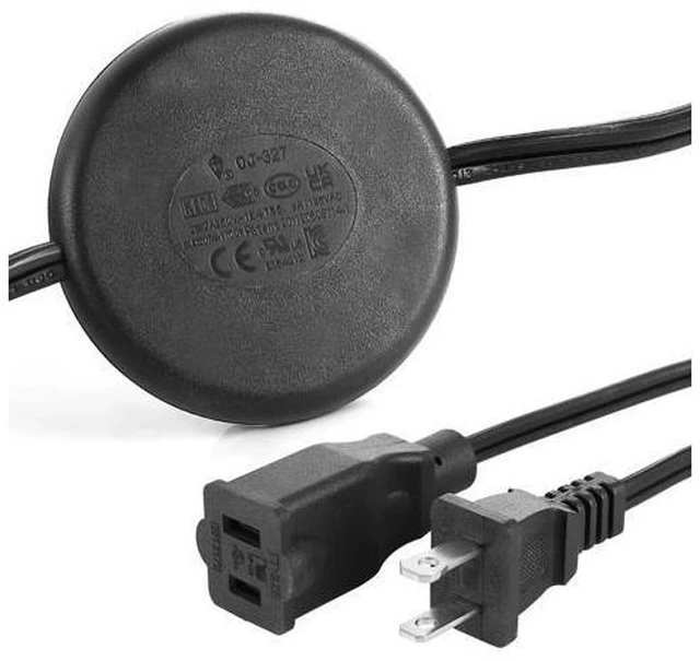 Alt view image 3 of 7 - 2 Prong Polarized Plug Extension Cord with Foot Switch On Off 3A/125V USA Outlet Saver Power Cord SPT-2 18AWG for Chargers/Lamp/Power Adapters etc (6Ft)