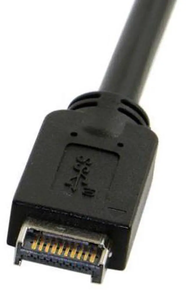 Alt view image 3 of 3 - USB 3.0 Type-A Male to USB 3.1 Front Panel Header Extension Data Cable Converter Cord 50cm Black