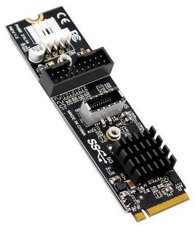 Main image of NVME NGFF M-Key Express Card to Type-E USB 3.1 Front Panel & USB 3.0 20Pin Socket VL805 Adapter for Motherboard