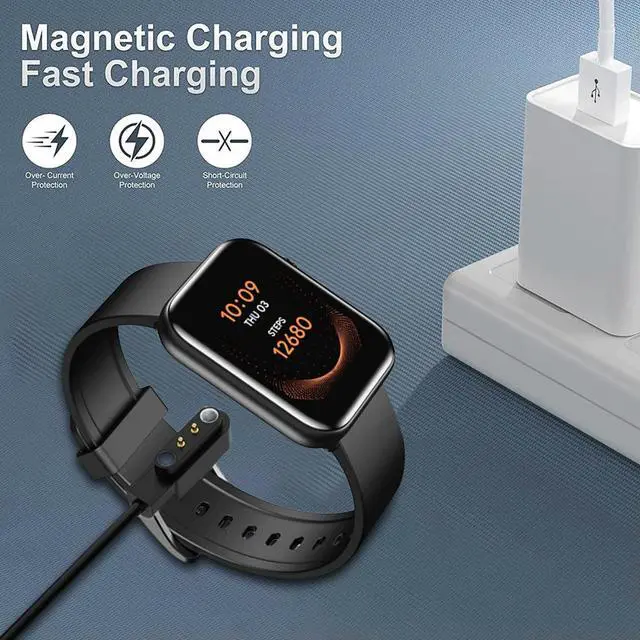 Alt view image 2 of 3 - Magnetic Charger Charging Cable 3.9Ft Magnetic USB Charger Cord Adapter Power Dock Compatible with CMF Watch Pro