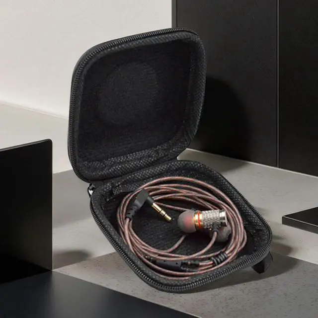 Main image of PU Case Bag Earphone Case Shock Absorption Protable Case with Lanyard Headphones Box Bag Travel Small Pocket for IEM KZ