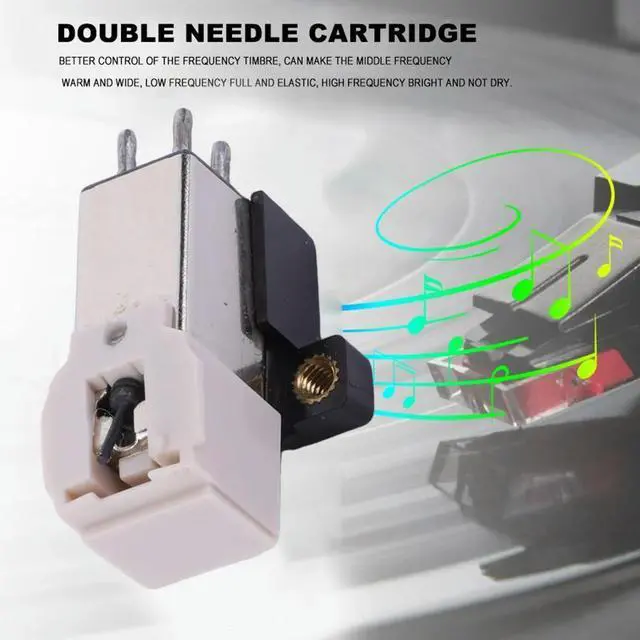 Alt view image 2 of 3 - AT-3600/AT-91/AT-91R Replacement Phonograph Cartridge Magnetic Cartridge Stylus Moving Magnetic Stylus Machine for Record Player
