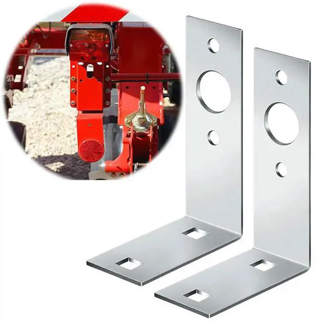 Alt view image 2 of 3 - 2 Pcs Trailer Taillight Bracket L Shape Tail Light Mounting Bracket Trailer Light Brackets for Hauling Equipment Boat Trailer