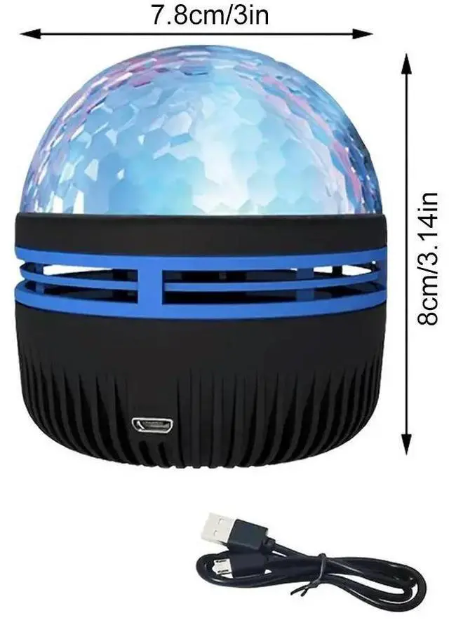 Alt view image 4 of 6 - USB Aurora Projection Mini Lamp Creative Atmosphere Night Light Ground Projector Photo Lamp for Birthday Gift