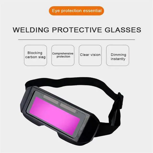 Alt view image 5 of 6 - Solar Powered Welding Helmet Auto Darkening Welding Goggles LCD for TIG MIG MMA Welder Glasses for Enhanced Eyes Protection