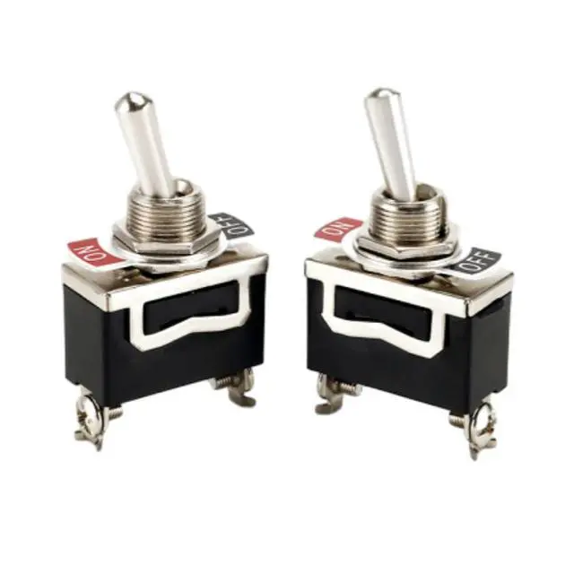 Alt view image 6 of 6 - Heavy Duty Car Boat Rocker Toggle Switch 15A 250V 2Pin SPST ON/OFF Rocker Switches with Waterproof Cover 2Set