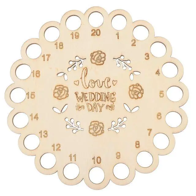 Alt view image 4 of 6 - 1Pcs Thread Organizer Hollow Wooden Sewing Floss Holder Compact Embroidery Floss Plate Cross Stitch Threading Board