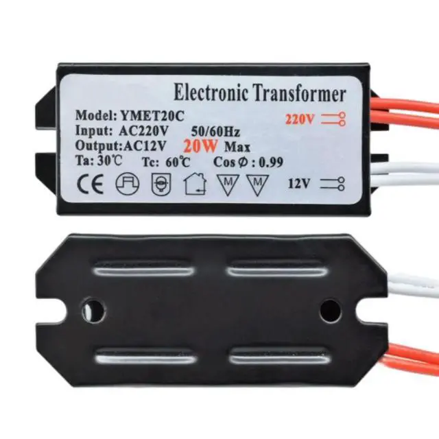 Alt view image 4 of 6 - Transformer Power Supply Module LED Constant Voltage Drive AC 220V to AC12V 20W Outdoor IP67 Waterproof with Overload Protection