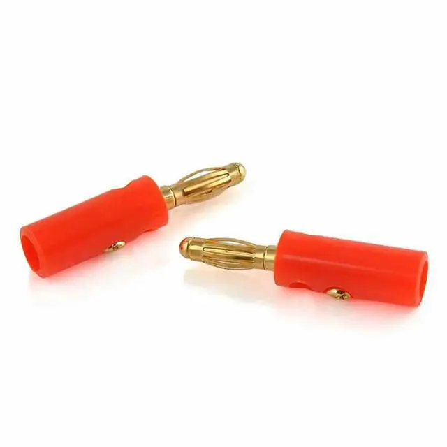 Alt view image 2 of 3 - Plated Speaker Banana Connector Horn Speakers Gold 20pcs 4mm Banana Plug Compatible with up to 3mm of Speaker Cable
