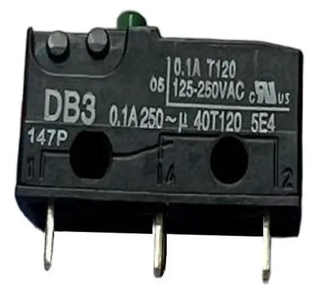 Alt view image 5 of 6 - 3-pin DB3 Gold Contact 0.1A 250V Microswitch Travel Limit Button Switch IP50 Micro Switch