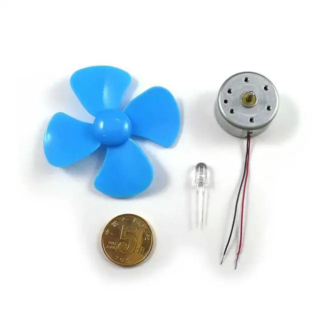 Alt view image 5 of 6 - Mini Wind Turbine Generator Kit Dynamo Generator 0.1-12V 0.001-0.2A Output 3000RPM Student Physical Experimental Teaching Part