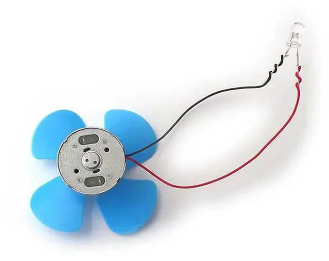 Alt view image 6 of 6 - Mini Wind Turbine Generator Kit Dynamo Generator 0.1-12V 0.001-0.2A Output 3000RPM Student Physical Experimental Teaching Part
