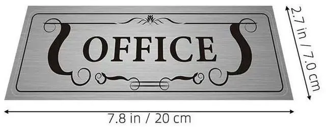 Alt view image 5 of 6 - 4Pcs Office Door Stickers PVC Adhesive Decals for Business Signage Room eling Window Wall Use Easy Application No Residue