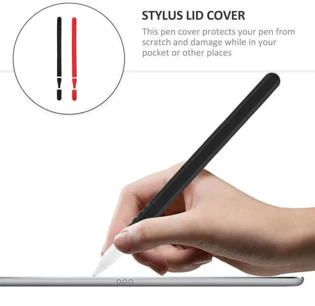 Alt view image 5 of 6 - 2Sets Silicone Pencil 2 Protector Pen Sleeve Full Coverage Protective Cover Scratch Resistant Sleeve for Pencil Stylus