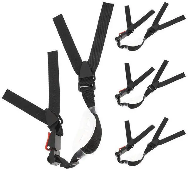 Alt view image 3 of 3 - 4Pcs Hard Hat Chin Strap Replacement Antiwear Polyester Plastic Retention Strap for Safety Comfort Long Shift Wear