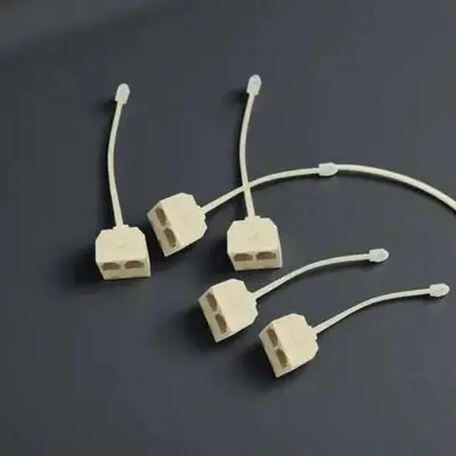 Alt view image 4 of 6 - 5Pcs Rj11 Socket Splitter for Landline Telephone Two Way Phone Line Splitter Telephone Plug Adapter Rj11 Male to Female