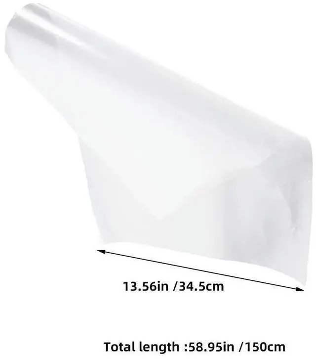 Alt view image 5 of 6 - 1 Roll Clear Self Adhesive Book Cover Protector Sleeve for Textbooks Plastic Cover for Students Teachers Libraries