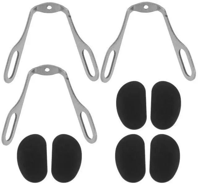 Alt view image 3 of 4 - 3Pcs Eyeglasses Nose Bridge Pad Screw Support Replacement Lightweight Comfortable Glasses Nose Pad Replacement