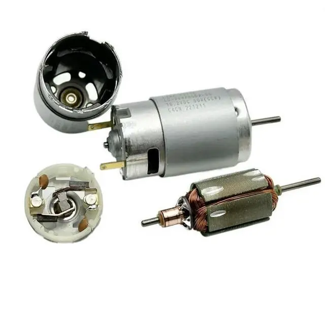 Alt view image 6 of 6 - Electric DC Motor 27.7mm RS-395 DC5-18V 4600RPM-17000RPM High Speed Carbon Brush DC Motor DIY Hobby Toy Model Hair Drier Part