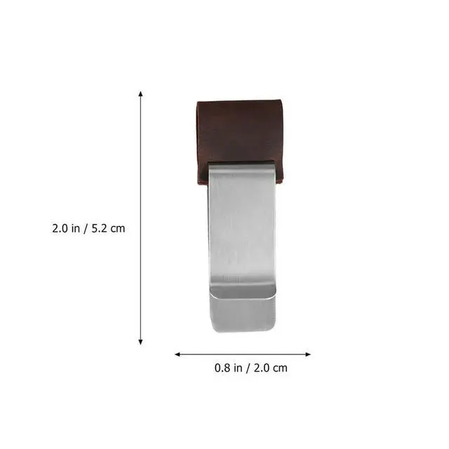 Alt view image 6 of 6 - 3Pcs Stainless Steel Pen Holder Horsehide Clip Set for Notebook Journal Diary Planner Students Teachers Professionals