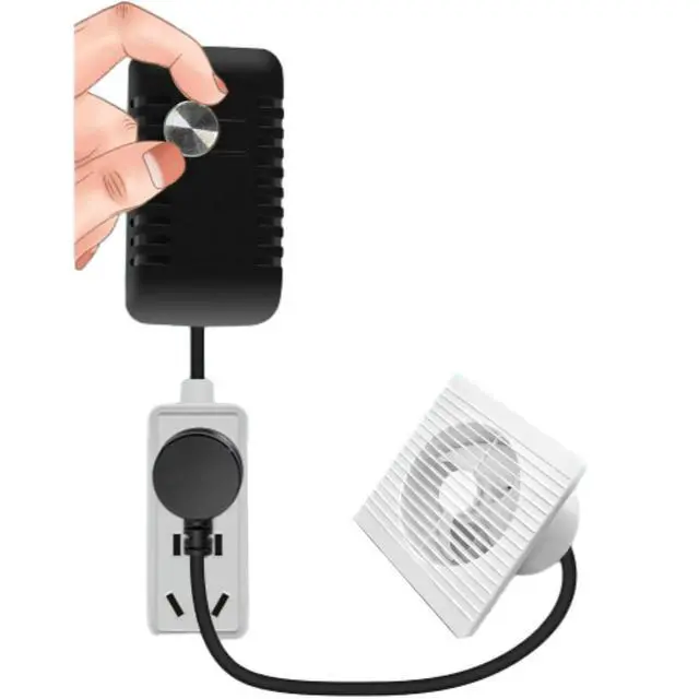 Alt view image 6 of 6 - for Fan Incandescent Lamp 680W Fan Speed Regulator AC220-250V Speed Controller 3A Stepless Speed Governor with 7 Hole Socket