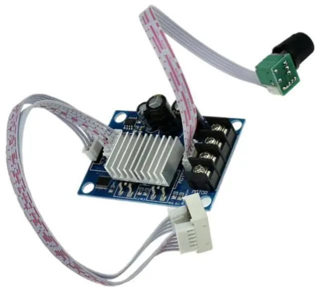 Alt view image 6 of 6 - Motor Speed Controller DC 12-24V Motor Governor with Llinear Digital Display PWM 0-100% Speed Adjustable Range Regulator