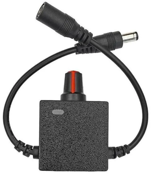 Alt view image 5 of 6 - DC4.5-24V 2A Motor Speed Regulator 5.5x2.1mm Male-Female Plug PWM Speed Controller Fan Speed Governor Double-wire Switch
