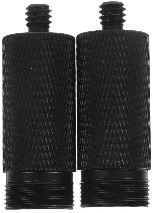 Alt view image 4 of 6 - 2Pcs Microphone Threaded Adapter Aluminum Male Screw Converter Mic Stand Shock Mount Tripod Accessory Mic Stand Screw Adapter