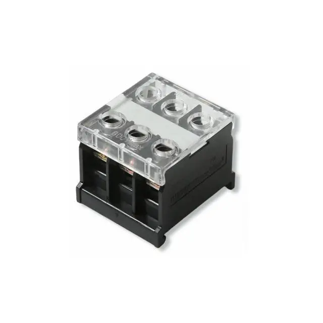 Alt view image 4 of 6 - Terminal Block 5PCS IN20BK Rail-mounted 600V Copper Terminal Block Wire Connector