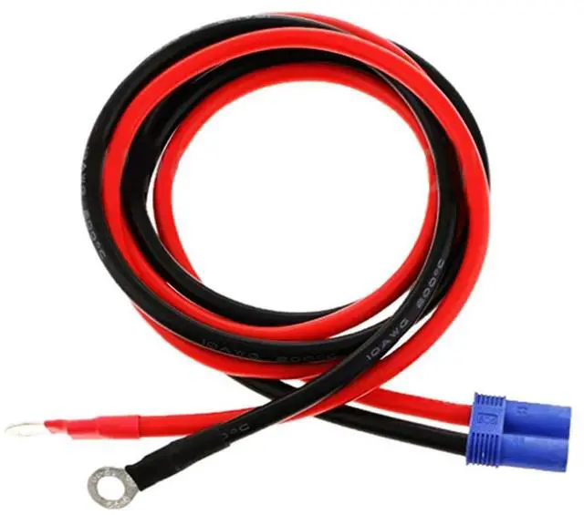 Alt view image 4 of 6 - 50CM EC5 Female Connector to Ring Terminal Extension Cord Cable 10WAG 12-36V