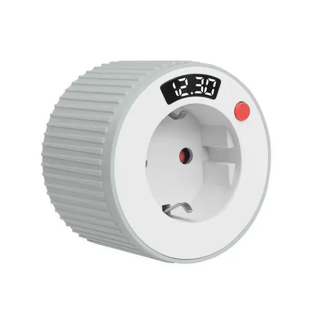 Alt view image 5 of 6 - Rotary Timer Socket 24 Hour European Standard Rotary Time Adjustment 3680W High Power Fireproof and Overload Resistant Socket