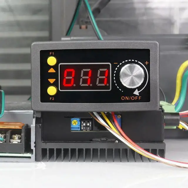 Alt view image 3 of 3 - PWM Speed Regulator 5A DC Brushless Motor Controller Digital Display Stepless Speed Adjustable Motor Forward and Reverse Switch