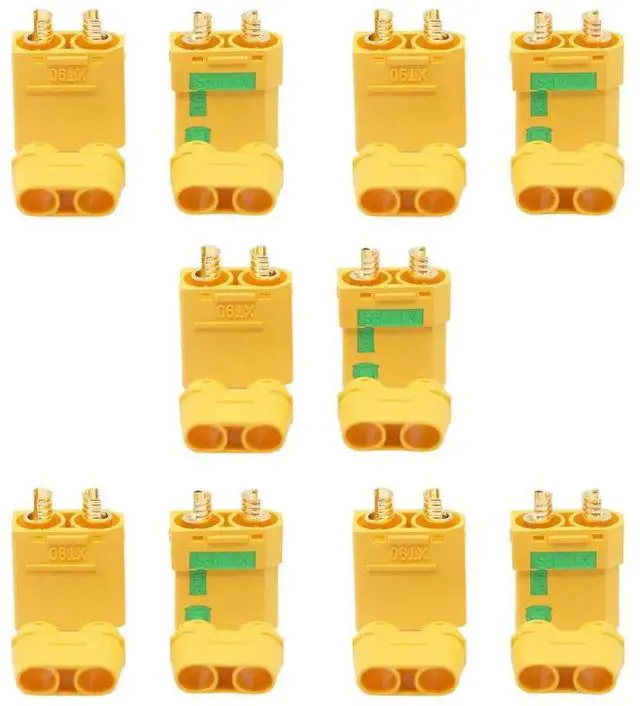Alt view image 5 of 6 - XT90S Model Connector Airplane Plug 30A High Current Anti-Spark Male Female Connector for ESC Charger Lead 5 Pair