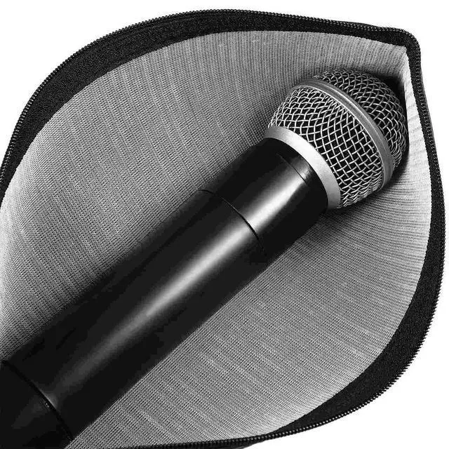 Alt view image 6 of 6 - Durable Wear Resistant Mic Pouch Microphone Carrying Bag Outdoor Mic Case Zipper Closure Mic Bag Mic Protective