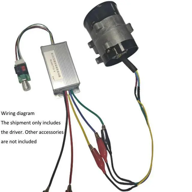 Alt view image 6 of 6 - No Hall Controller Stop/Reverse Speed Regulator DC6-60V 3 Phase DC Brushless Motor Driver Module 750W BLDC Brushless Motor