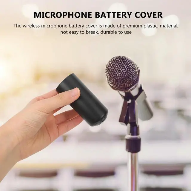 Alt view image 5 of 6 - 3Pcs Plastic Mic Screw on Covers Easy Install Remove Microphone Cap Replacement for Ktv Stage Meeting
