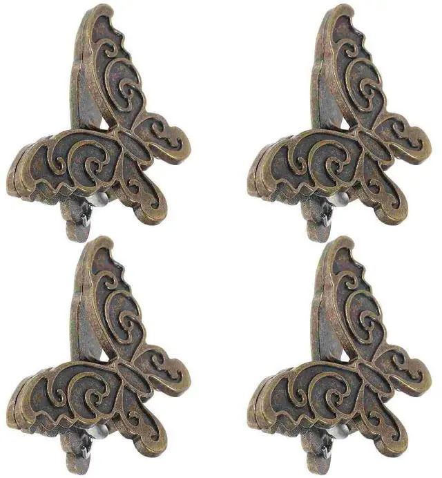 Alt view image 4 of 6 - 4 Pcs Zinc Alloy Butterfly Clip Hand Paper Notebook l Bill Journal Multi Use Clips Document Binder Office Supplies
