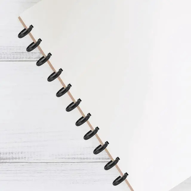 Main image of 44Pcs Round Binding Buckles Plastic Binding Discs Premium ABS Loose Leaf Binder Rings for Planners Notebooks Memo Filing Home