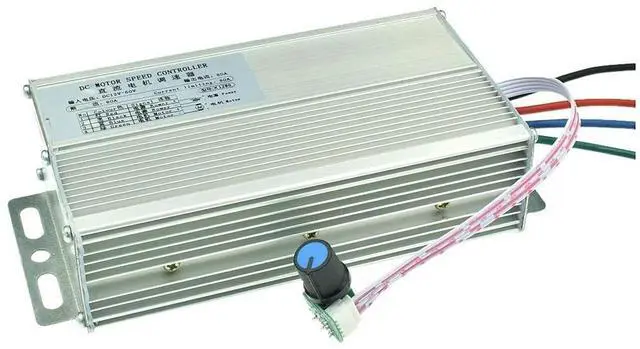 Alt view image 5 of 6 - 80A 350w DC12-60V Motor Speed Controller 0-100% Speed Range PWM Motor Governor Brush Motor Controller with Potentiometer