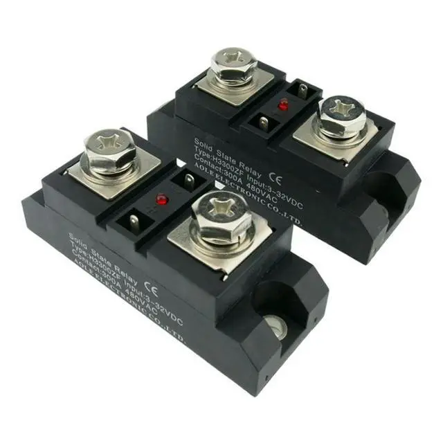 Alt view image 6 of 6 - Single-phase Solid State Relay H3300ZF DC Controls AC Contactless 300A Solid State Relay with Led Indicator Light