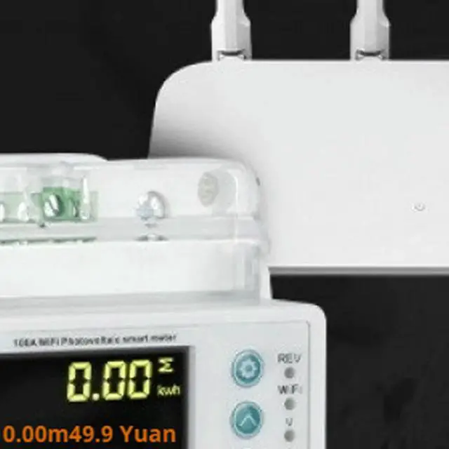 Alt view image 4 of 6 - Remote Operation Ammeter Single Phase 100A Auto-reclosing Energy Meter Bi-Directional Prepaid System