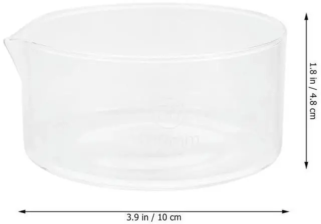 Alt view image 2 of 3 - 1Pcs Glass Crystallization Dish with Spout Heat Resistant Flat Bottom for Home Use Crystallizing Supplies
