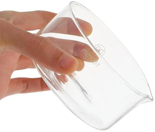 Alt view image 3 of 3 - 1Pcs Glass Crystallization Dish with Spout Heat Resistant Flat Bottom for Home Use Crystallizing Supplies
