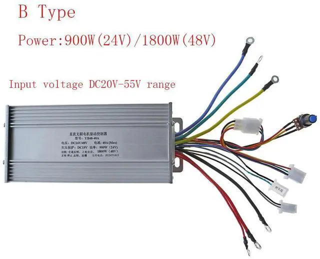 Alt view image 4 of 6 - With Hall Input DC 20-55v 900W (24V) 1800W (48V) Motor Controller Sensor/Sensorless Brushless Motor Drive Three-phase Controller