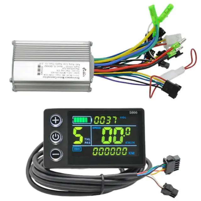 Alt view image 4 of 6 - 36V/48V 350W Electric Brushless Controller Set Motor Speed Controller LCD Instrument Display