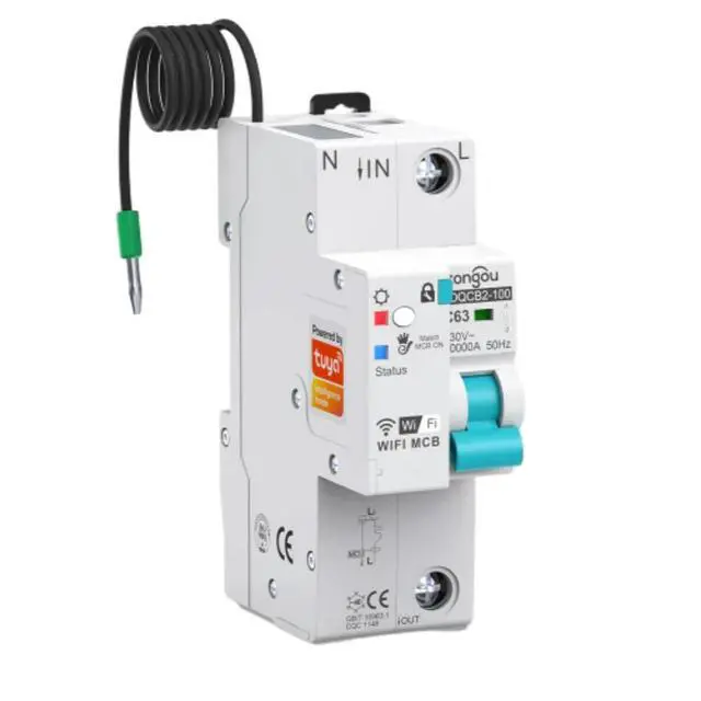Alt view image 4 of 6 - Tuya Circuit Breaker with Auto Interruptor Metering Circuit Breaker with Timer Remote Control Switch