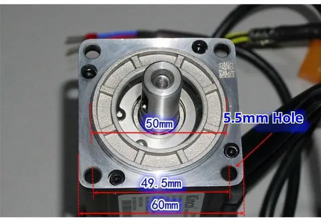 Alt view image 6 of 6 - 48V 200W Three-phase Brushless Servo Motor Integrated 24V Brake High Precision Low Voltage Encoded 2100-4300RPM Servo Motor